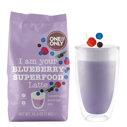 One&Only Blueberry Superfood Latte
