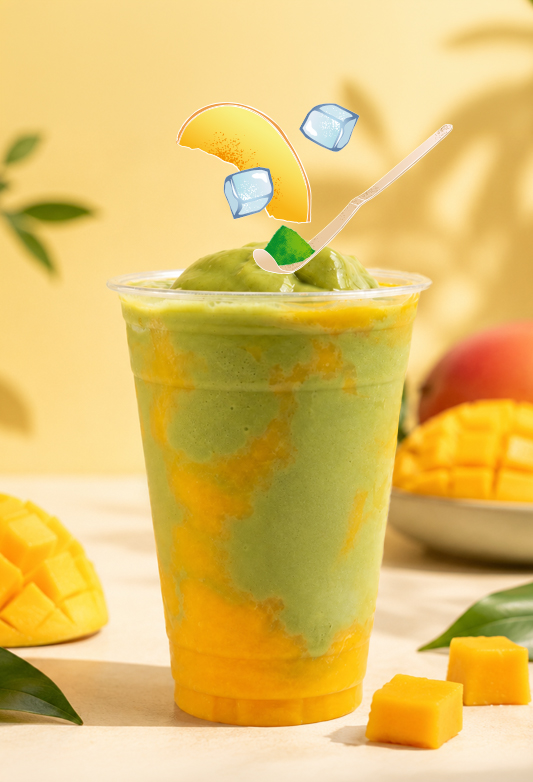 Matcha Mango Frappé